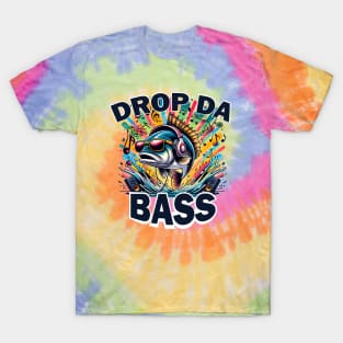 Drop Da Bass Funny Fish Pun T-Shirt